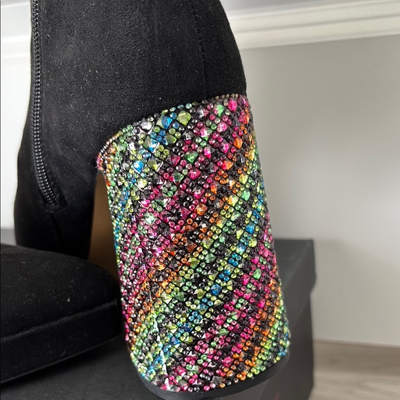 (NIB) Betsey Johnson Women’s Raylan Platform with Rhinestone Heel Bootie - Picture 8 of 13